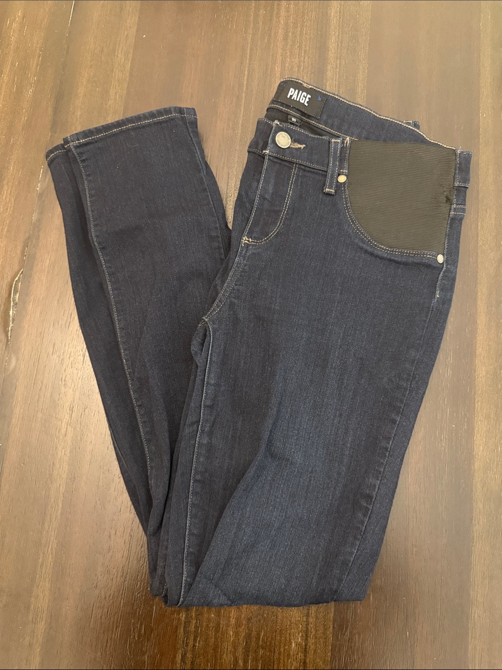 PAIGE Skyline Skinny Jeans Women Size 30 Dark Wash Stretch Denim